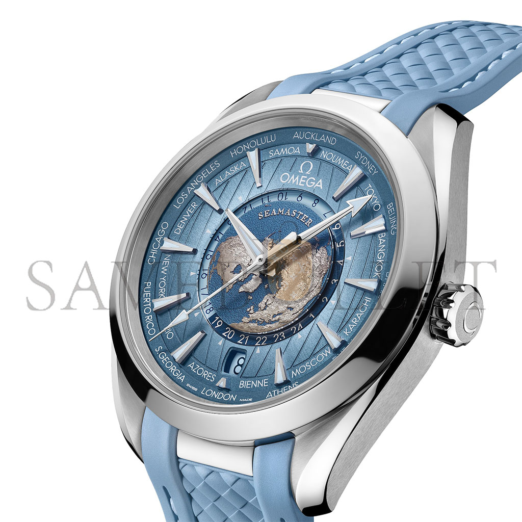 OMEGA SEAMASTER AQUA TERRA AUTOMATIC BLUE DIAL WATCH 220.12.43.22.03.002